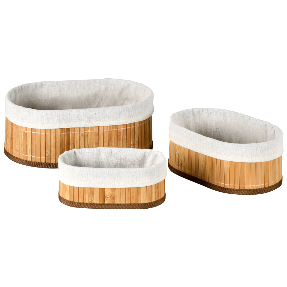KESPER Bambus K&ouml;rbchen 3er Set, FSC - Bild 1