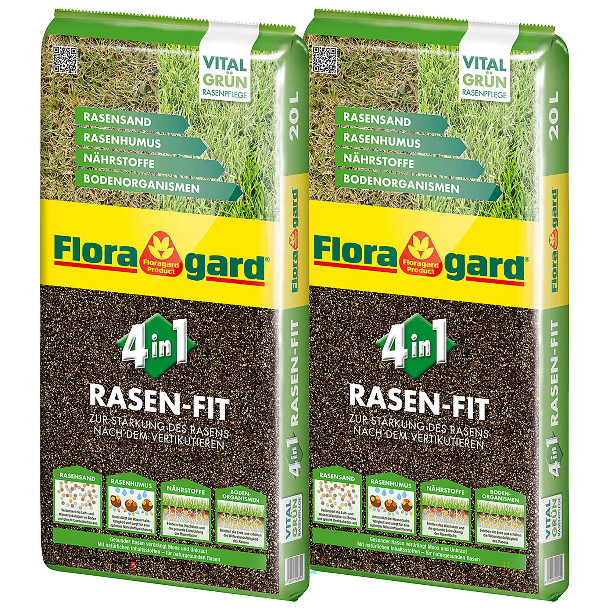 Floragard 4 in 1 Rasenfit, 40 L - Bild 1