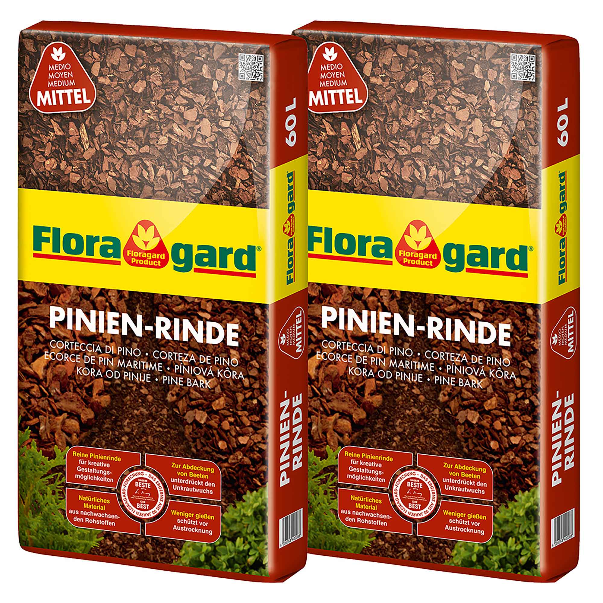 Floragard Pinienrinde "Mittel" 15-25mm, 120 L - Bild 1