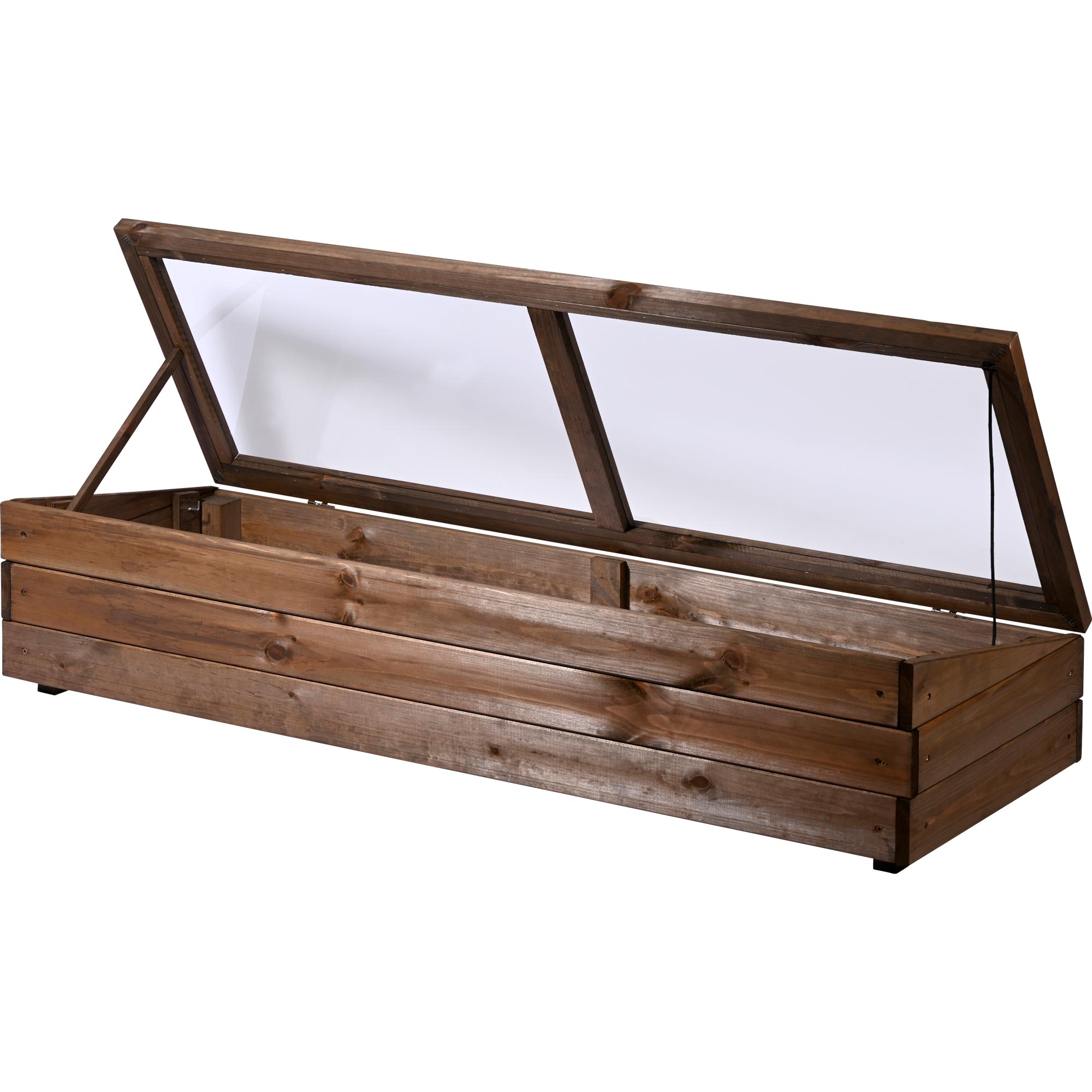 dobar Fr&uuml;hbeet-Aufsatz f&uuml;r Hochbeet, Dunkelbraun - Bild 1