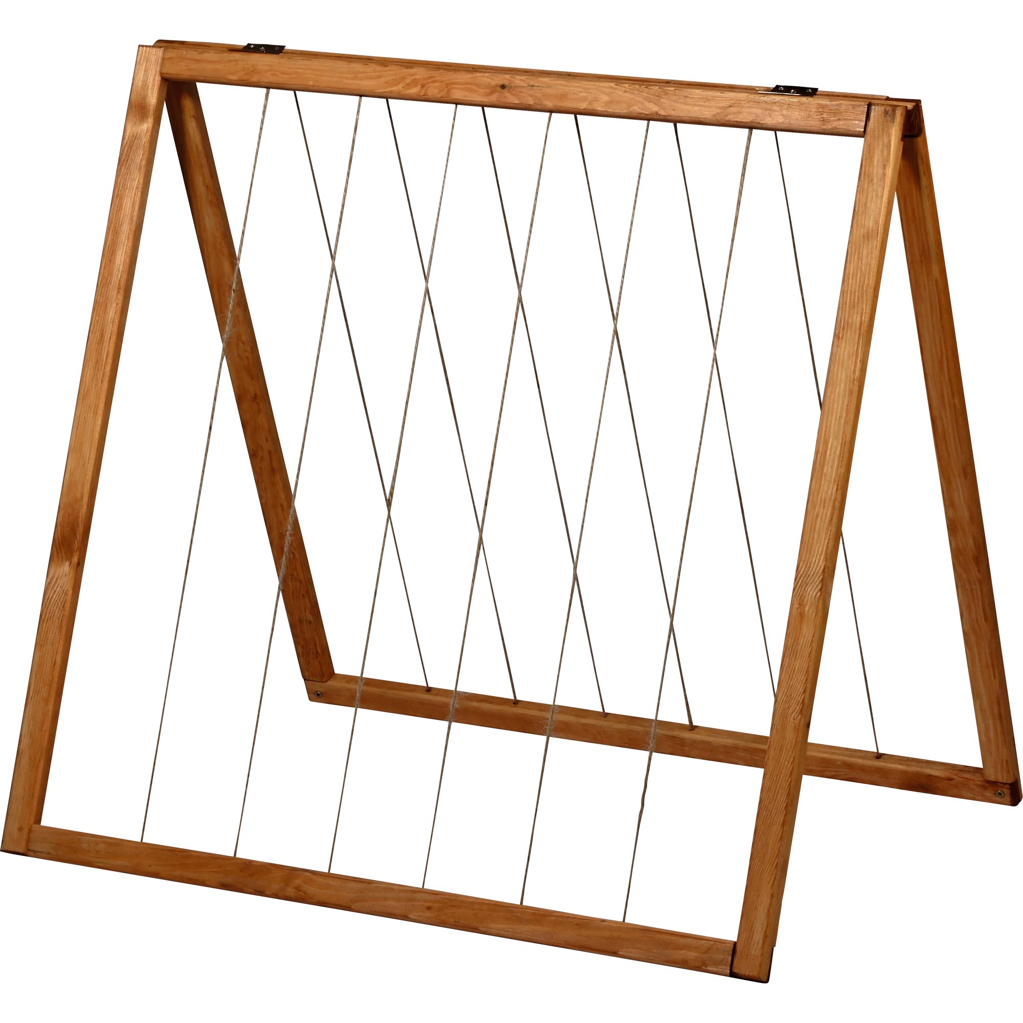 dobar Rankhilfenaufsatz Kubus 2.0 mit Hanfstr&auml;ngen, Hellbraun - Bild 1