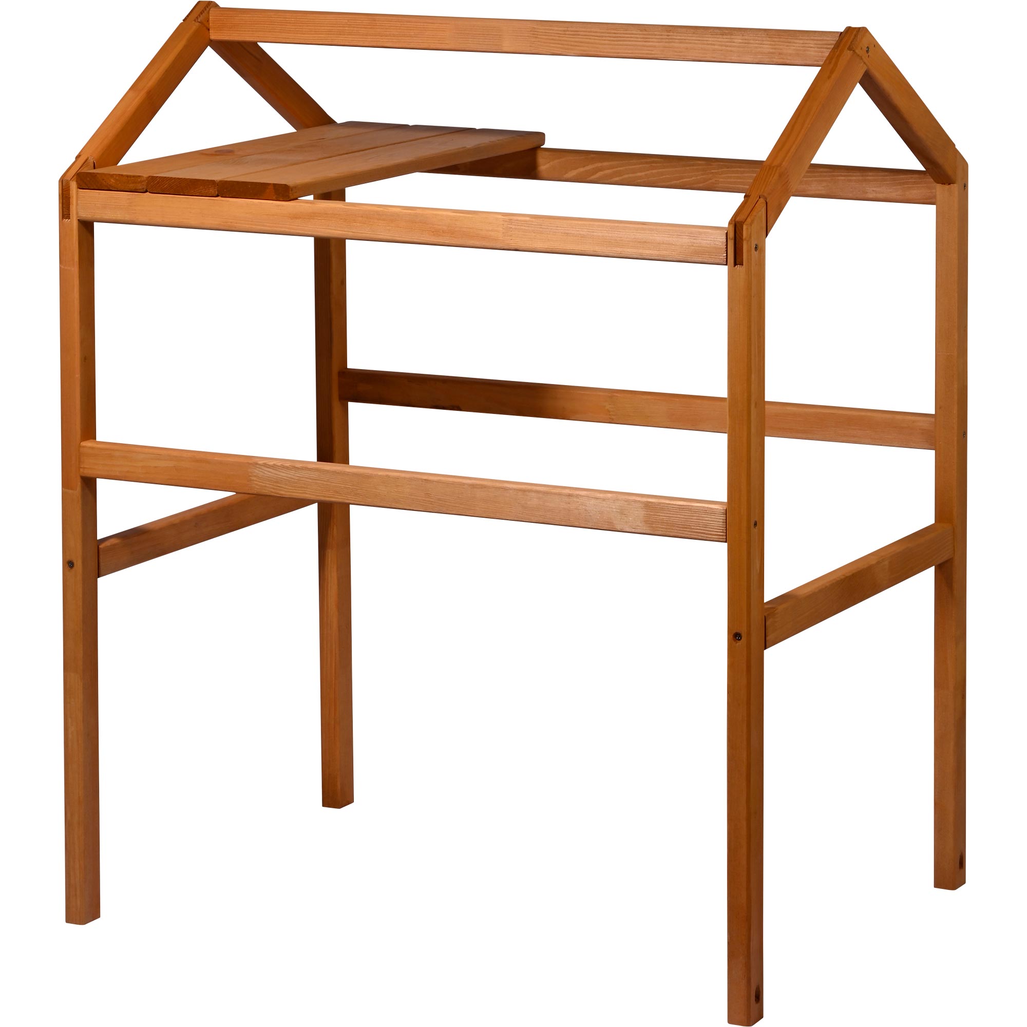 dobar Pflanzturm-Aufsatz Kubus 2.0 mit Ablage, Hellbraun - Bild 1