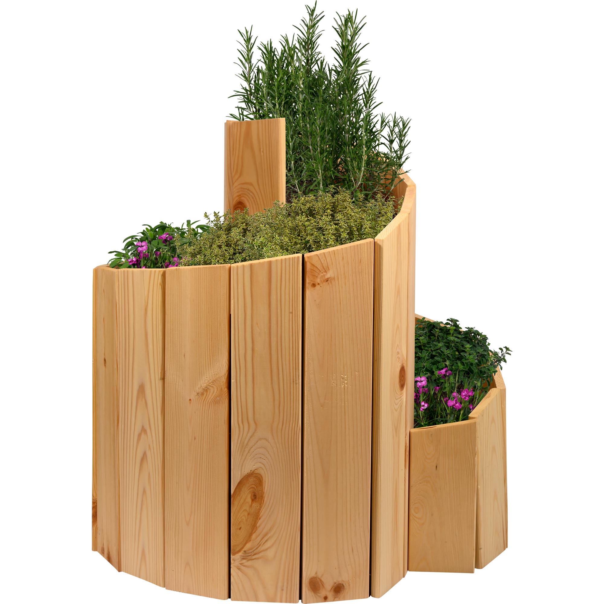 dobar Kr&auml;uterspirale Massivholz, Bausatz - Bild 1