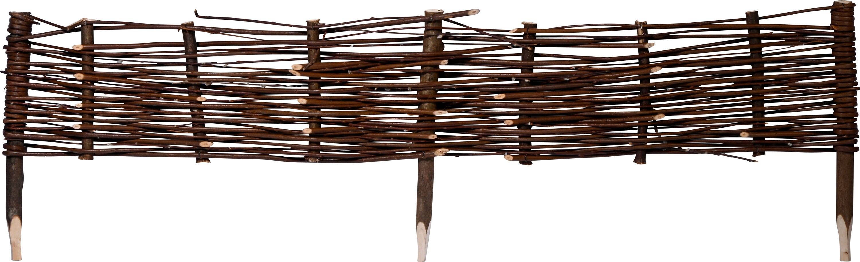 dobar Beeteinfassung aus Weide 100x20 cm, 4er Set - Bild 1