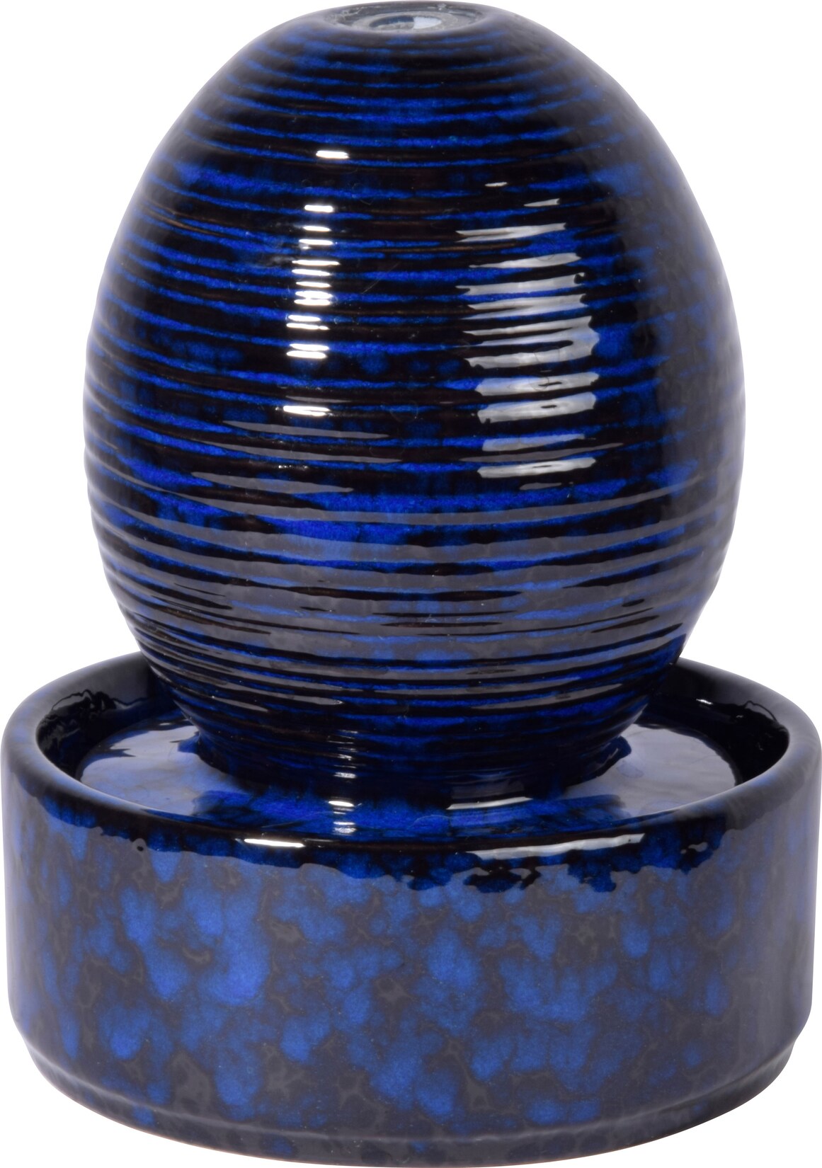 dobar Design Keramik Zimmerbrunnen Kugel, Blau | 04055894964217