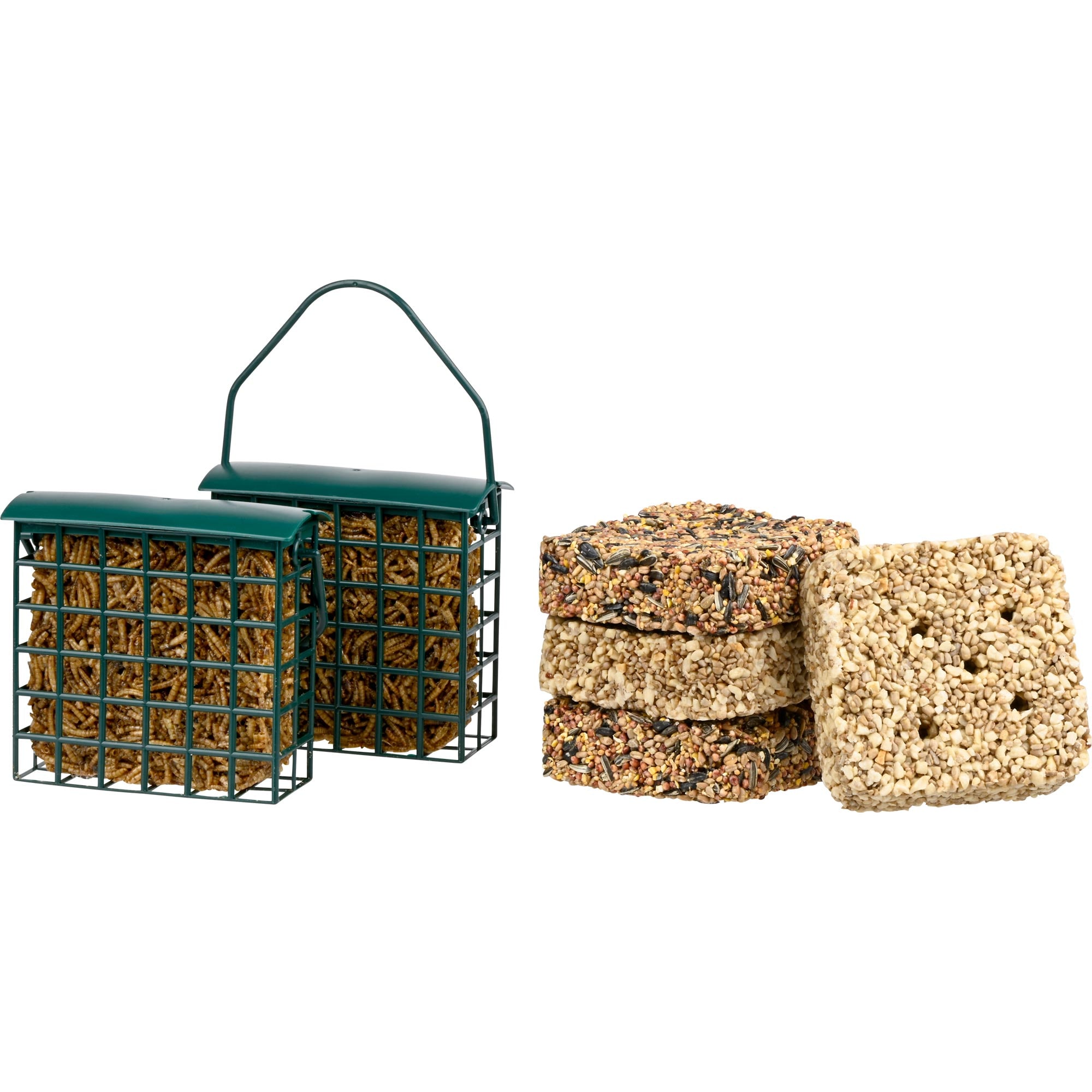 dobar Wildvogel Saaten-Bl&ouml;cke Set inklusive Spender, 8-teilig - Bild 1