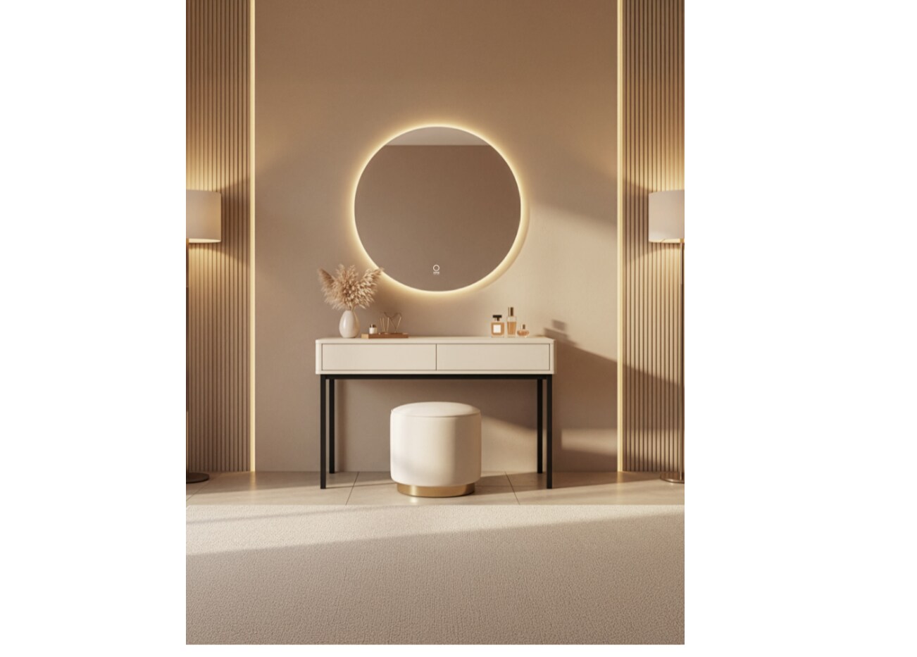 Home Deluxe LVLY Schminktisch PAOLA – 100 x 45 x 74,5 cm | 04058166306302