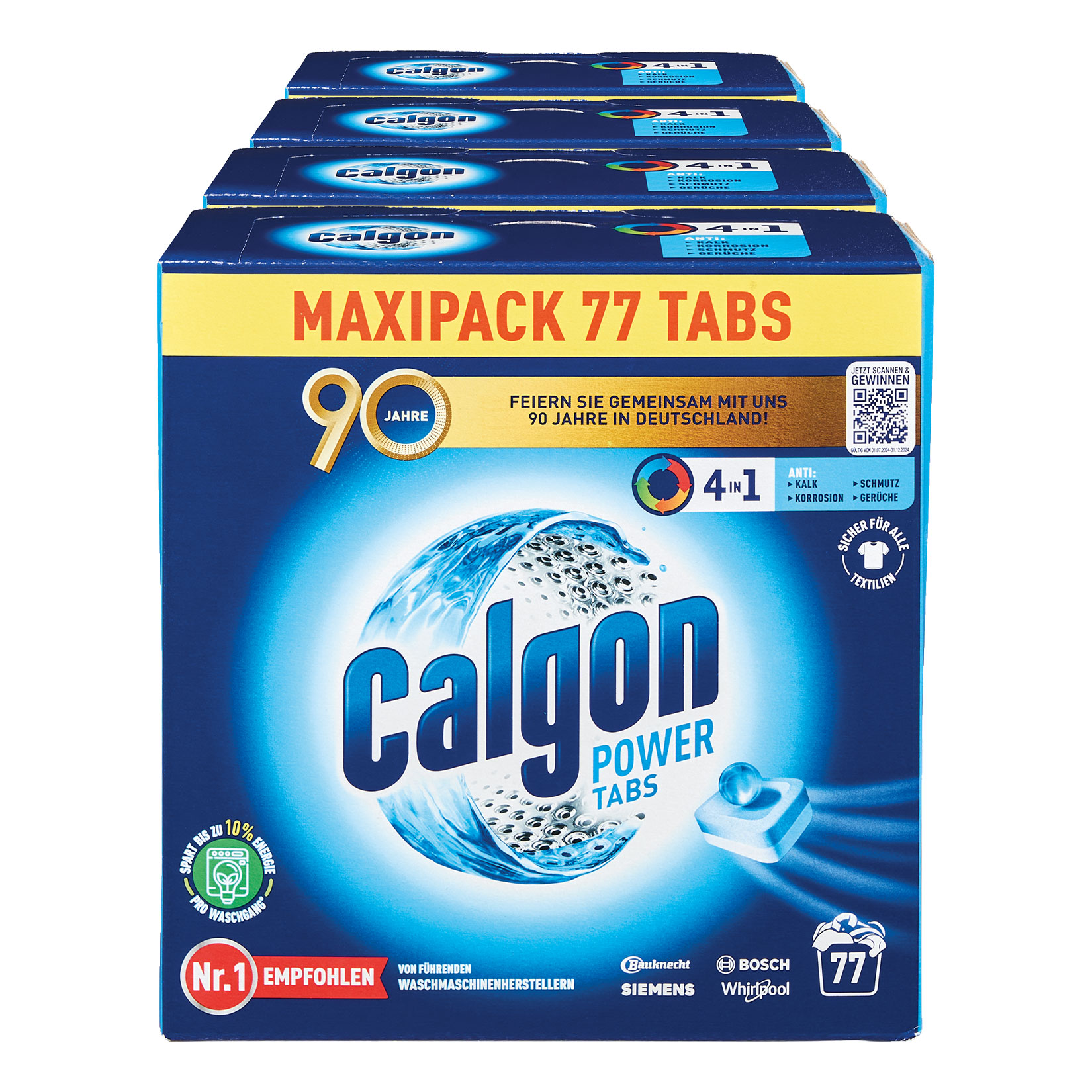 Calgon 4in1 Wasserenth&auml;rter 77 Tabs, 4er Pack - Bild 1