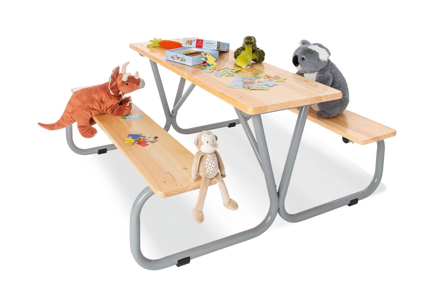 PINOLINO Kindersitzgarnitur Michel f&uuml;r 6 &ndash; grau - Bild 1