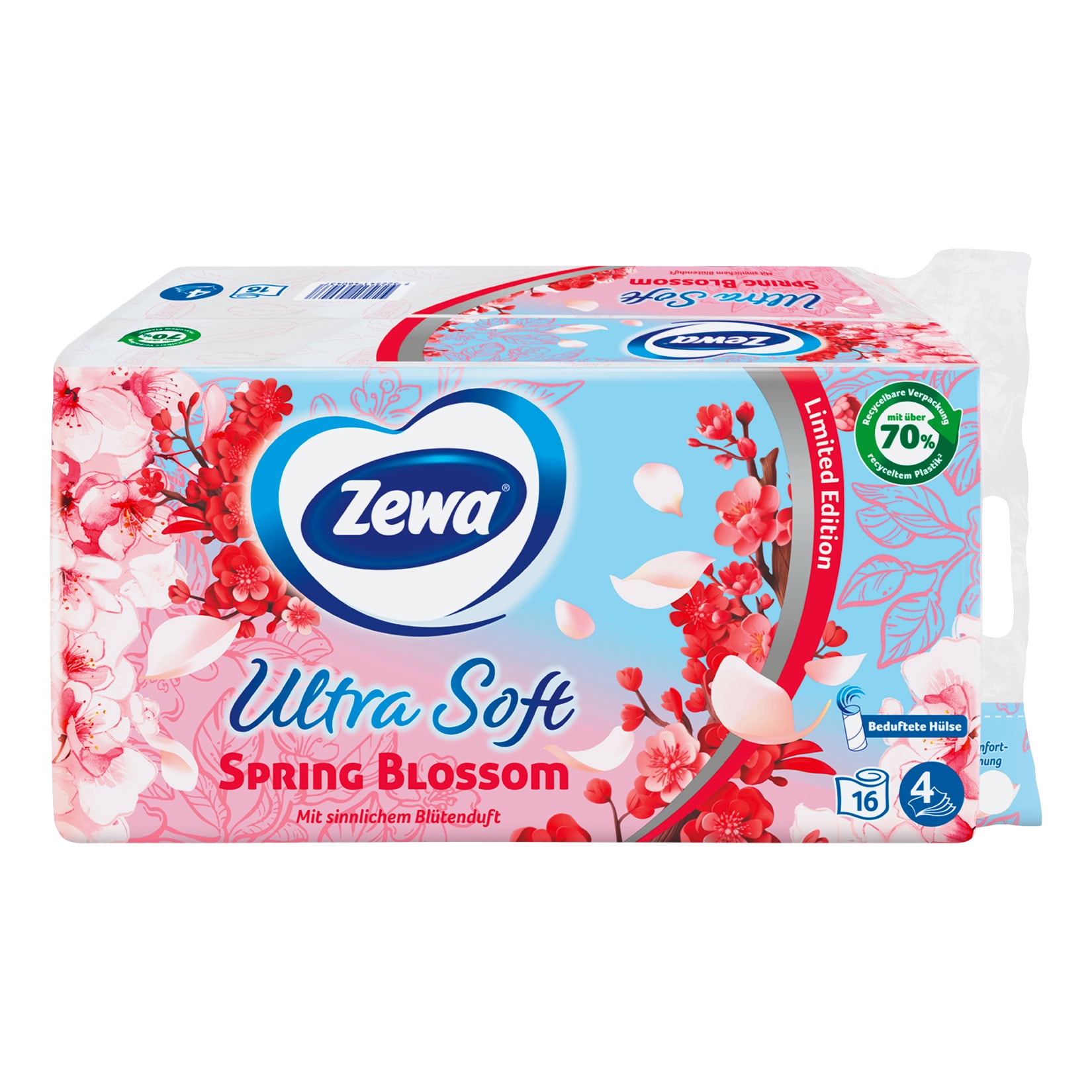 Zewa Ultra Soft Toilettenpapier 4-lagig 16 x 150 Blatt - Bild 1