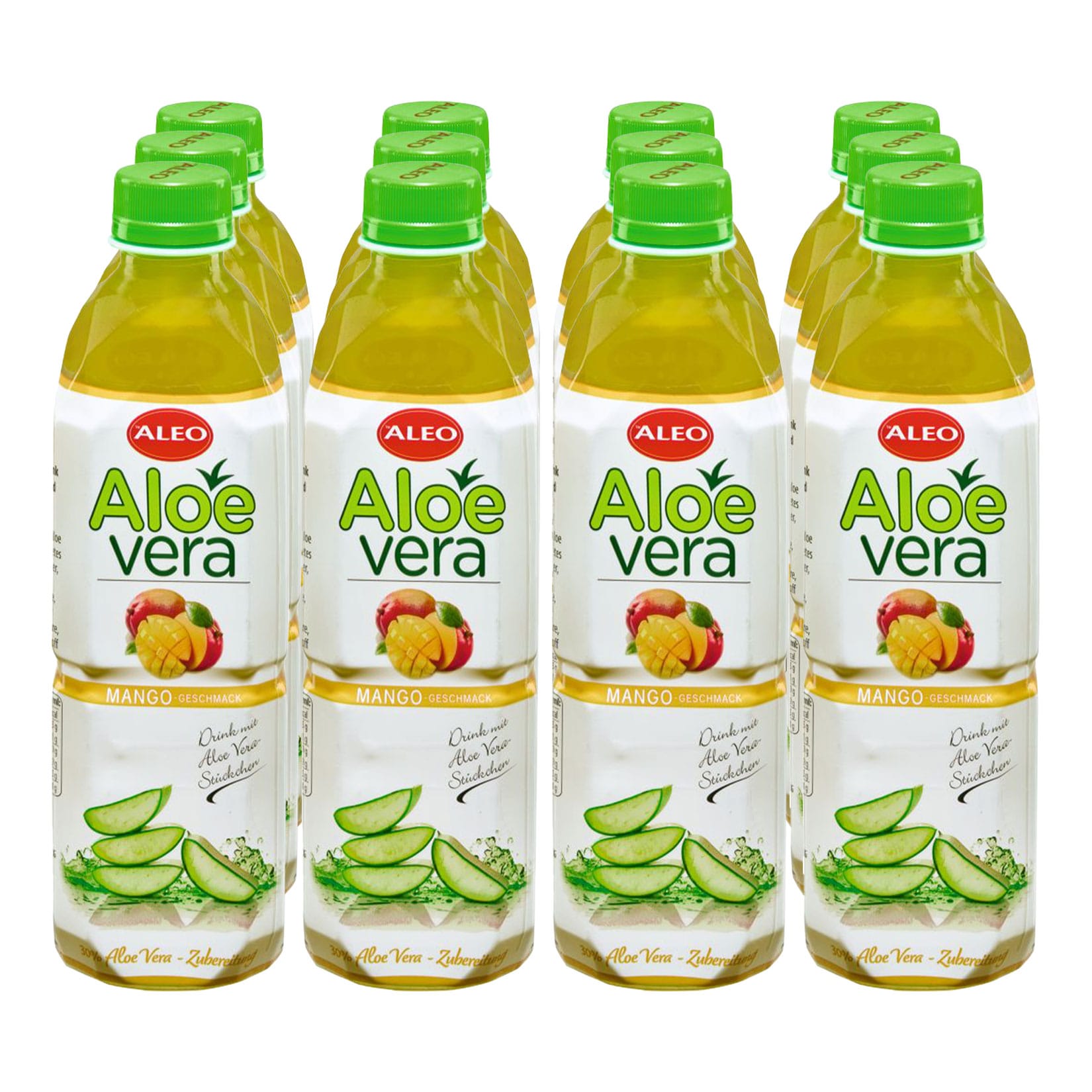 ALEO Aloe Vera Mango Drink 0,5 Liter, 12er Pack - Bild 1
