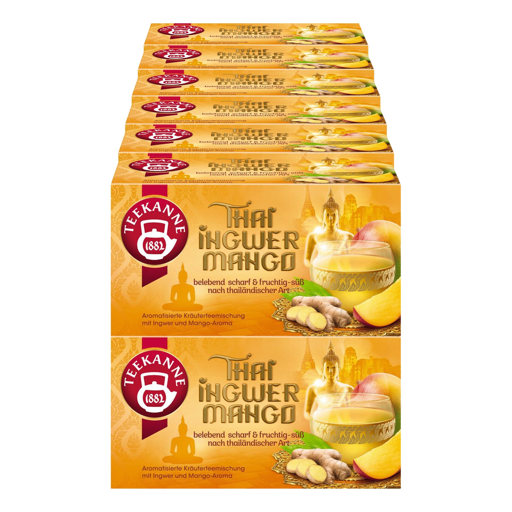 Teekanne Thai Ingwer Mango 45 g, 12er Pack - Bild 1