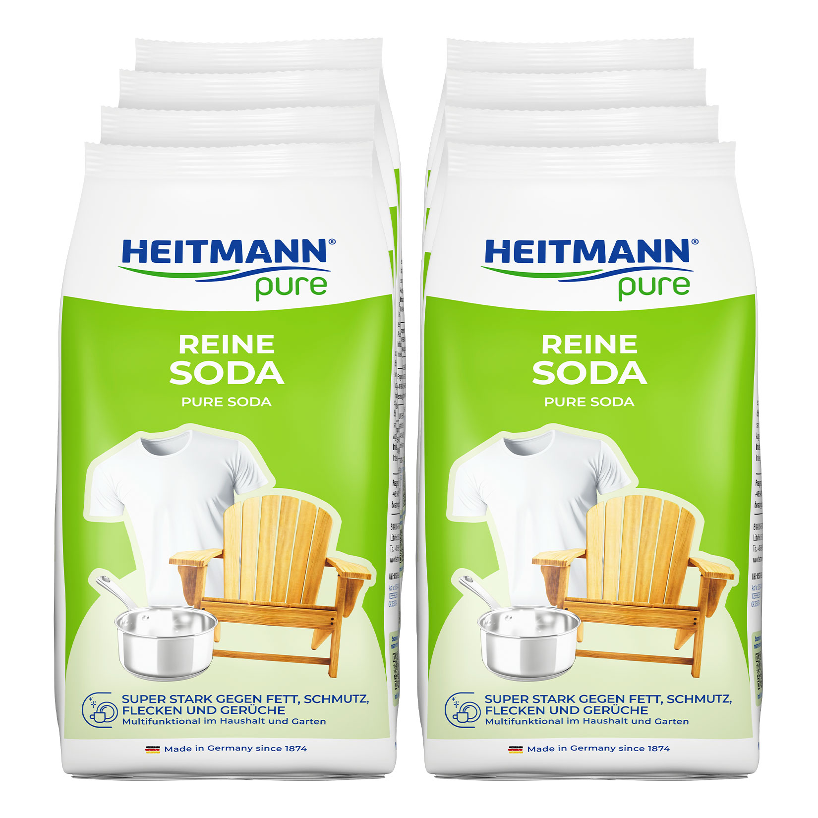 Heitmann Pure Reine Soda 500 g, 8er Pack - Bild 1