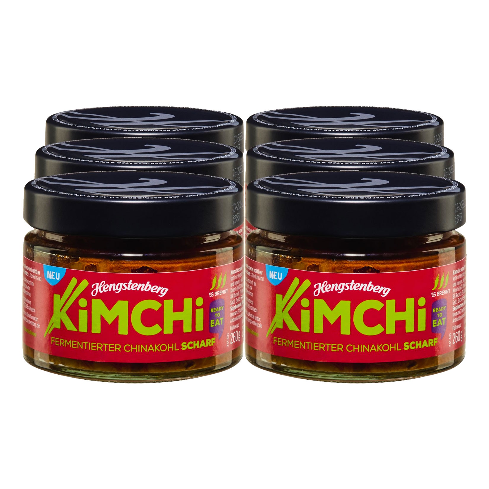 Hengstenberg Kimchi scharf 260 g, 6er Pack - Bild 1