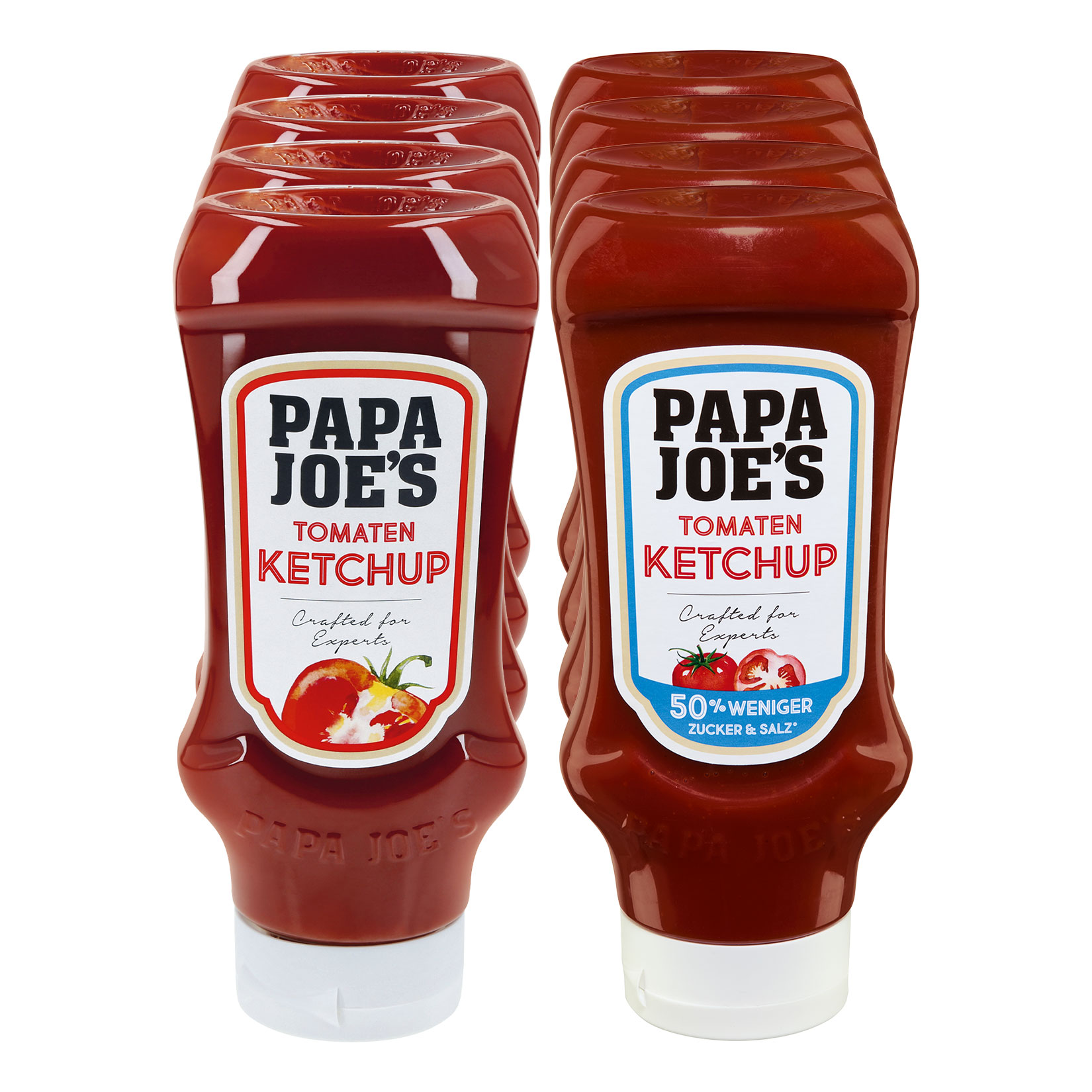 Papa Joes Tomaten Ketchup versch. Sorten 500 ml, 8er Pack - Bild 1