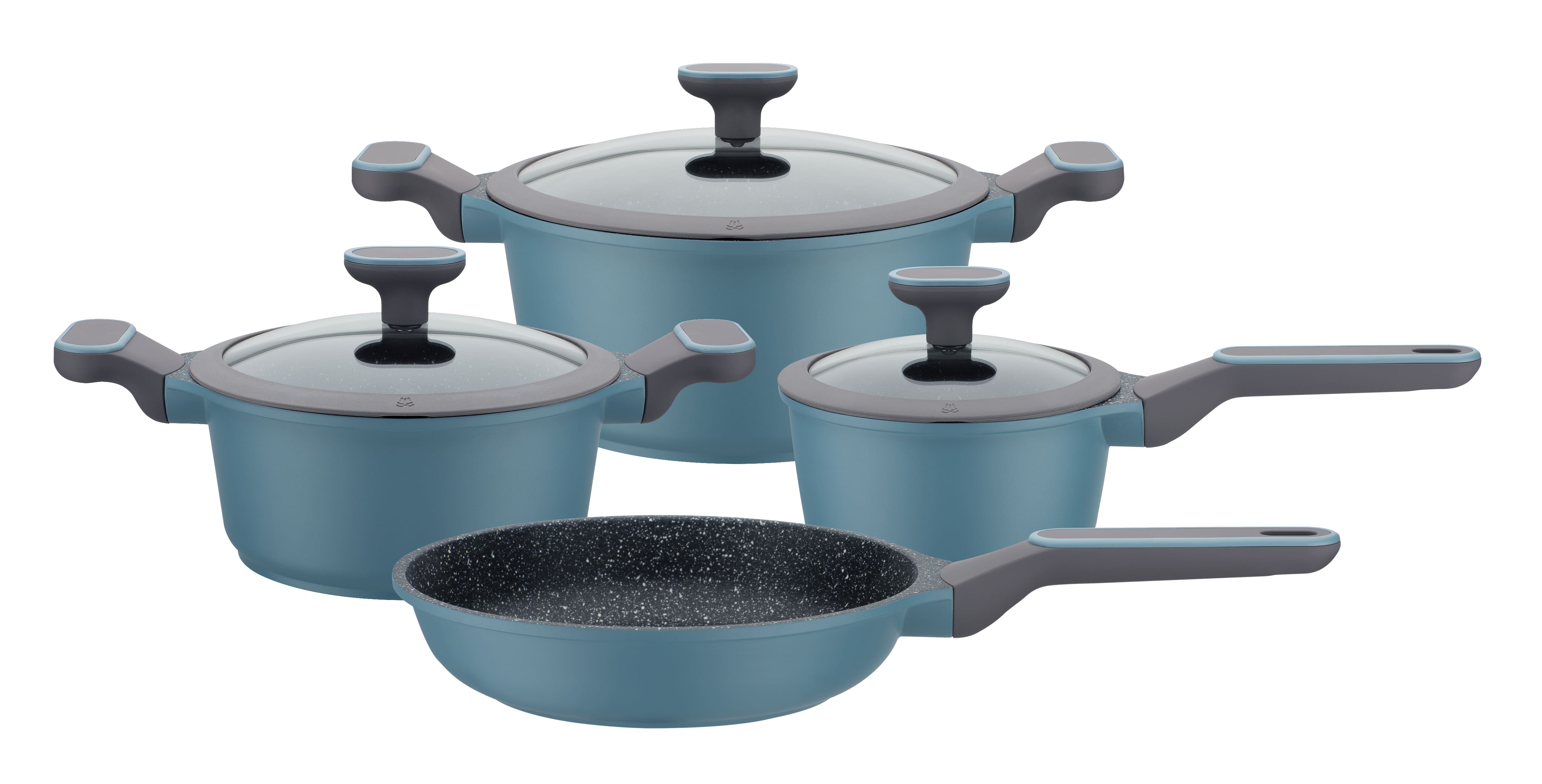 GSW Kochtopf-Set Granit Blue 7-tlg. - Bild 1