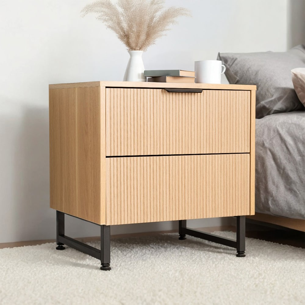 Home Deluxe Nachttisch NYLA Natur - 45 x 61 cm - Bild 1