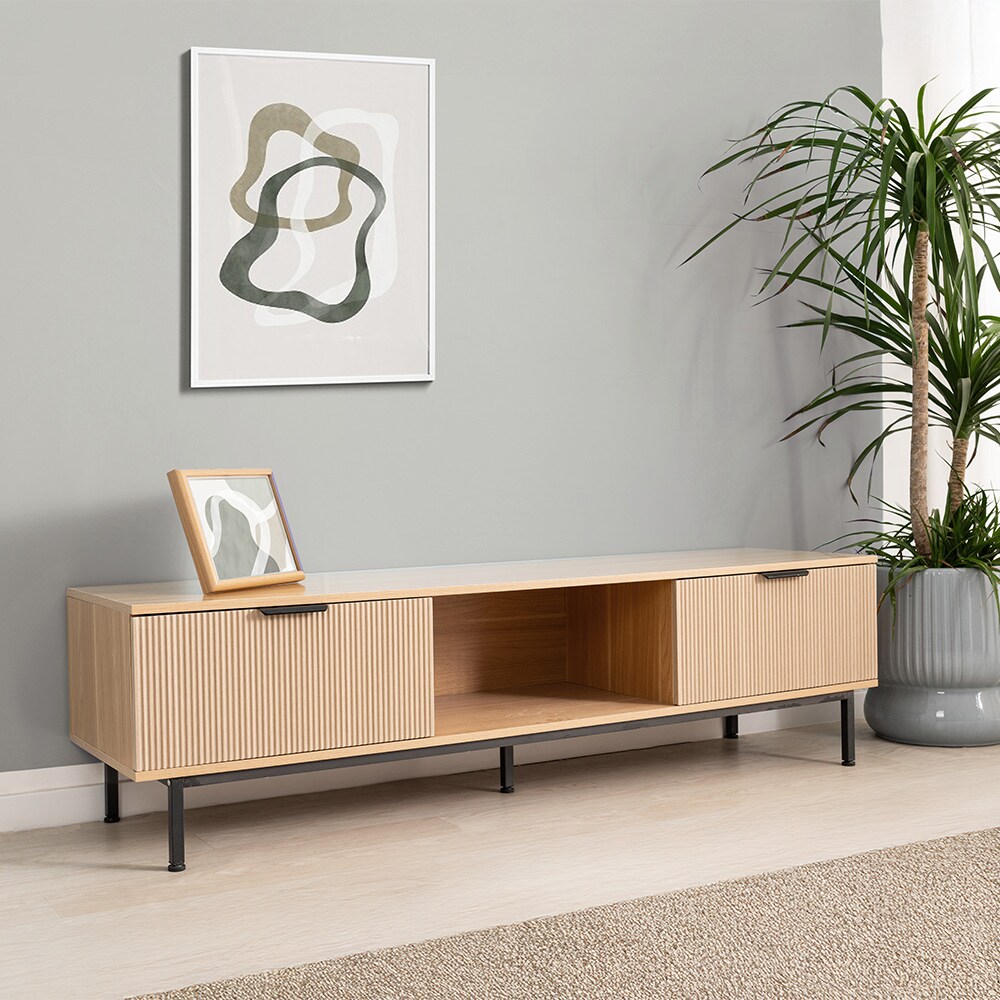 Home Deluxe TV-Schrank NYLA Natur – 160 x 43 | 04058166325174