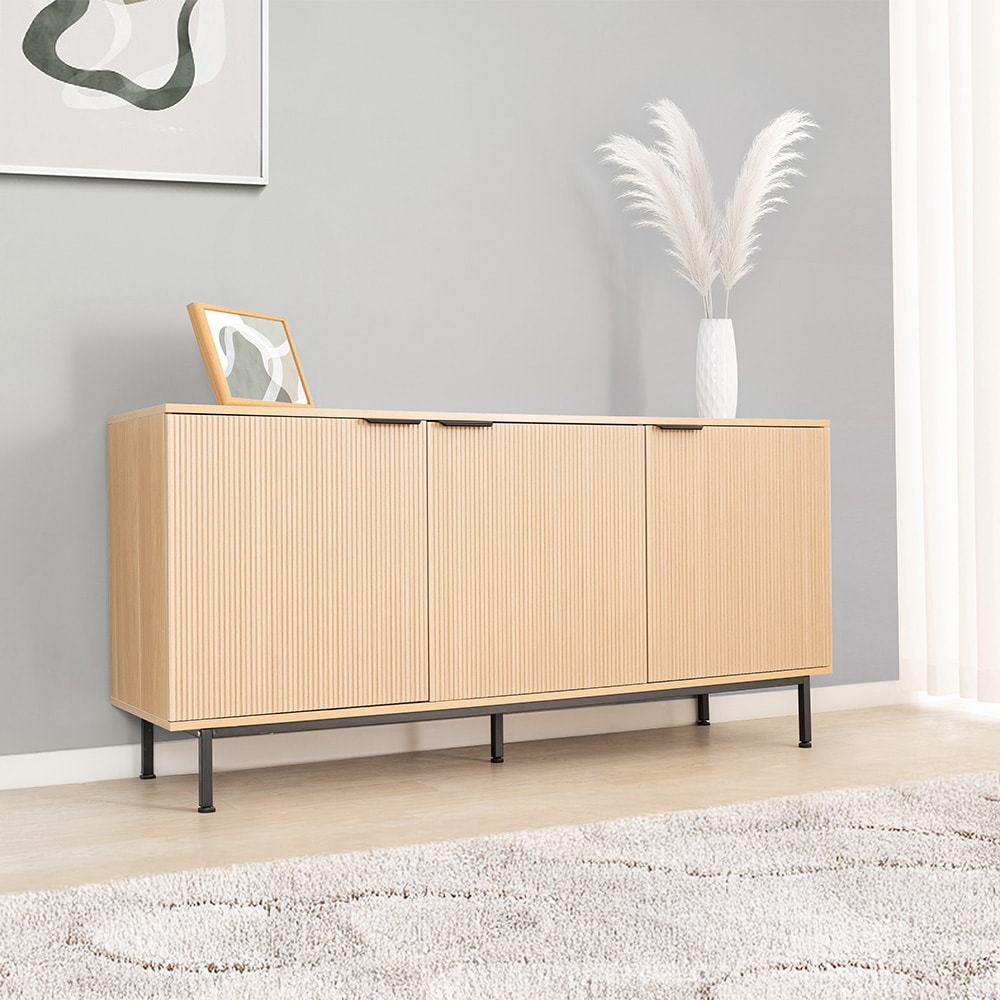 Home Deluxe Sideboard NYLA Natur - 154 x 73 cm - Bild 1