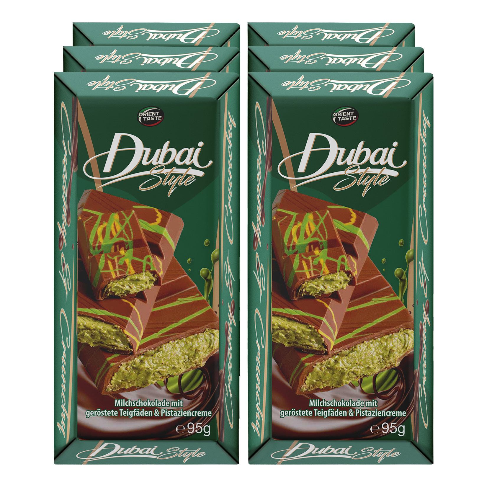 Orient Taste Dubai Style Chocolate 95 g, 6er Pack - Bild 1