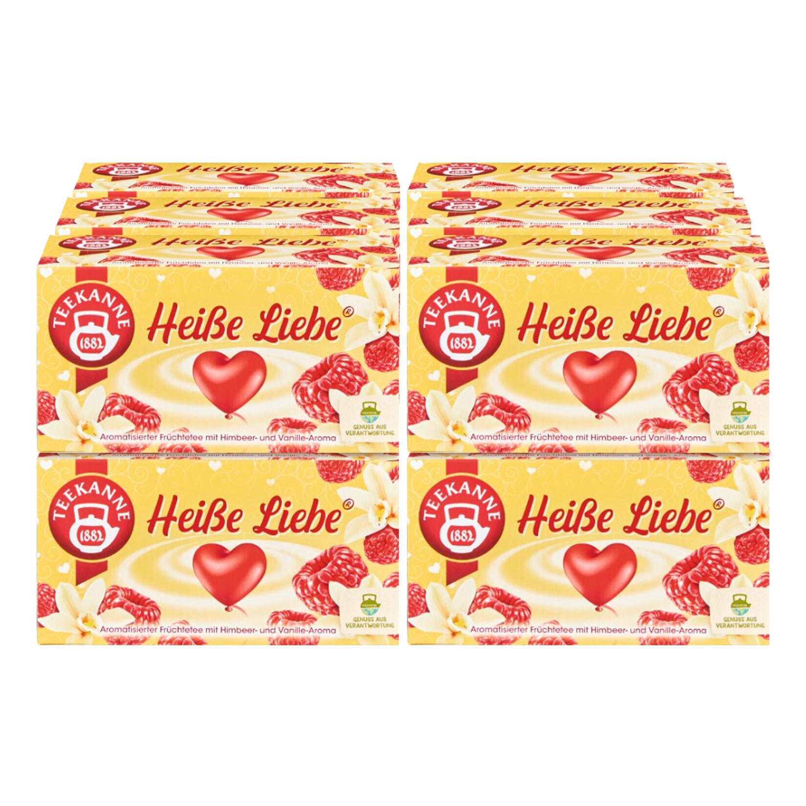 Teekanne Heisse Liebe Fr&uuml;chtetee 45 g, 12er Pack - Bild 1