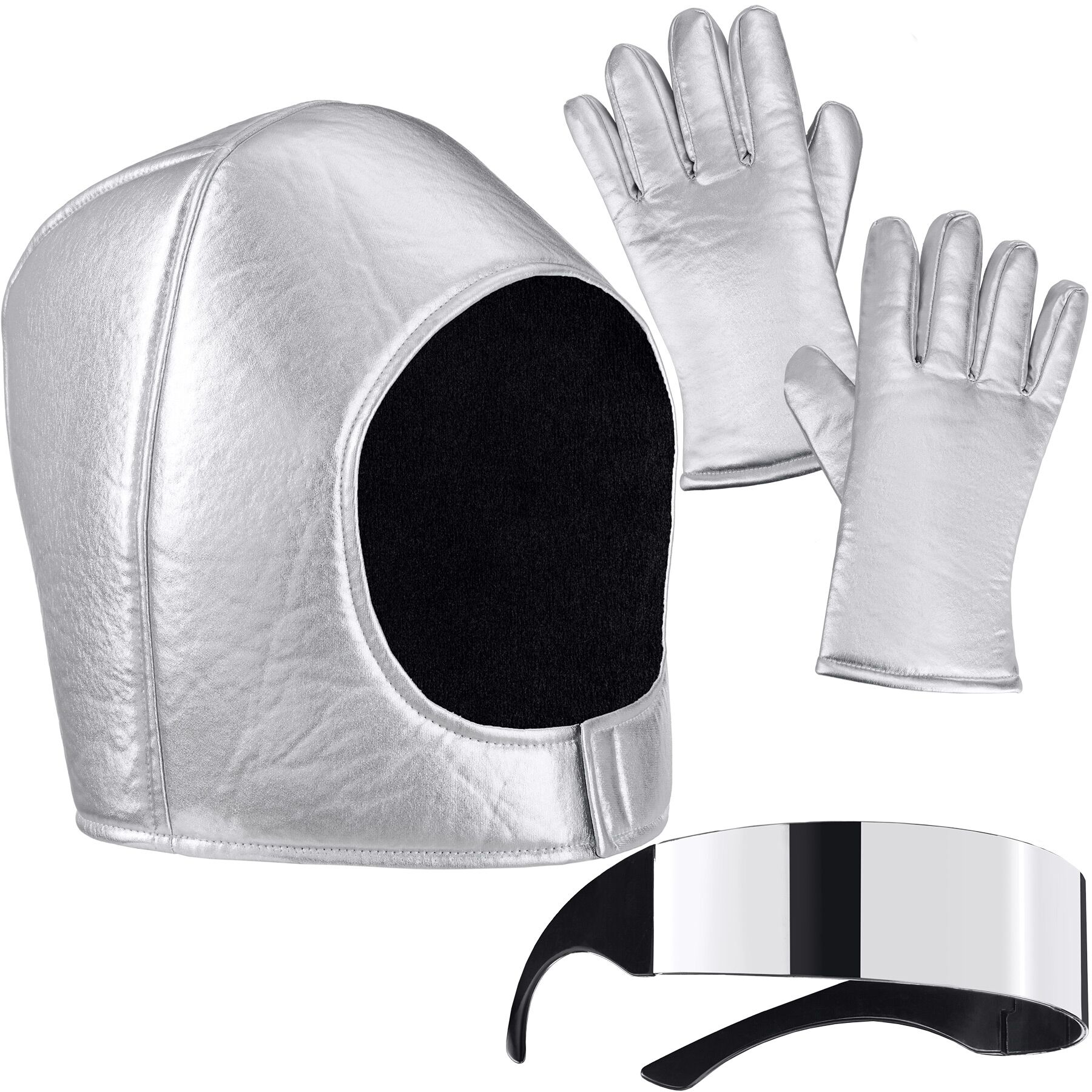 tectake&reg; Unisexkost&uuml;m Astronautenhelm, Brille und Handschuhe - Bild 1