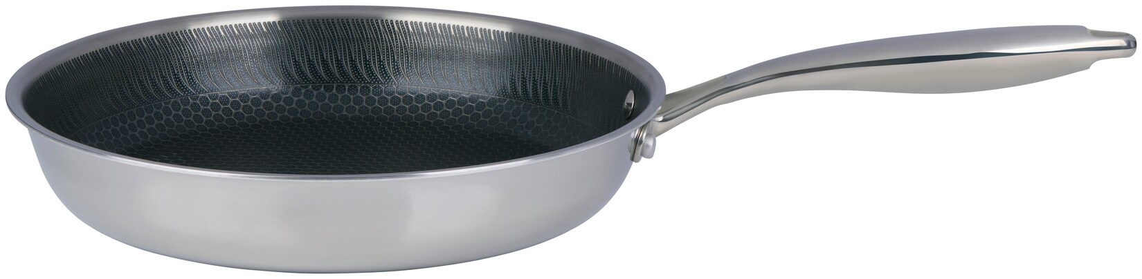 Alpina Edelstahl-Hochrandpfanne 28 cm mit Wabenstruktur | 08711292212317