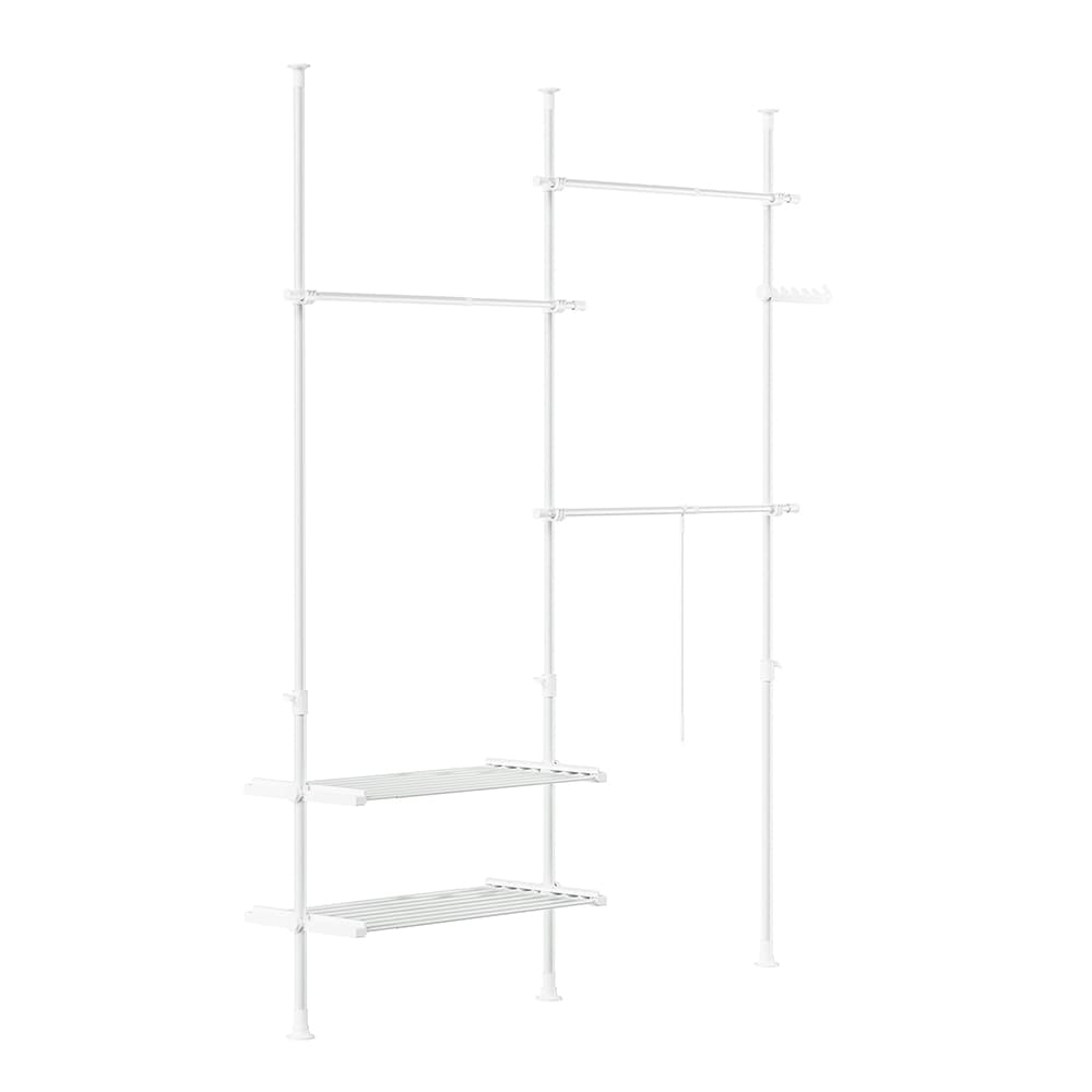 SoBuy Begehbarer Garderobenst&auml;nder Wei&szlig; 145x42,4x227cm Funktional - Bild 1