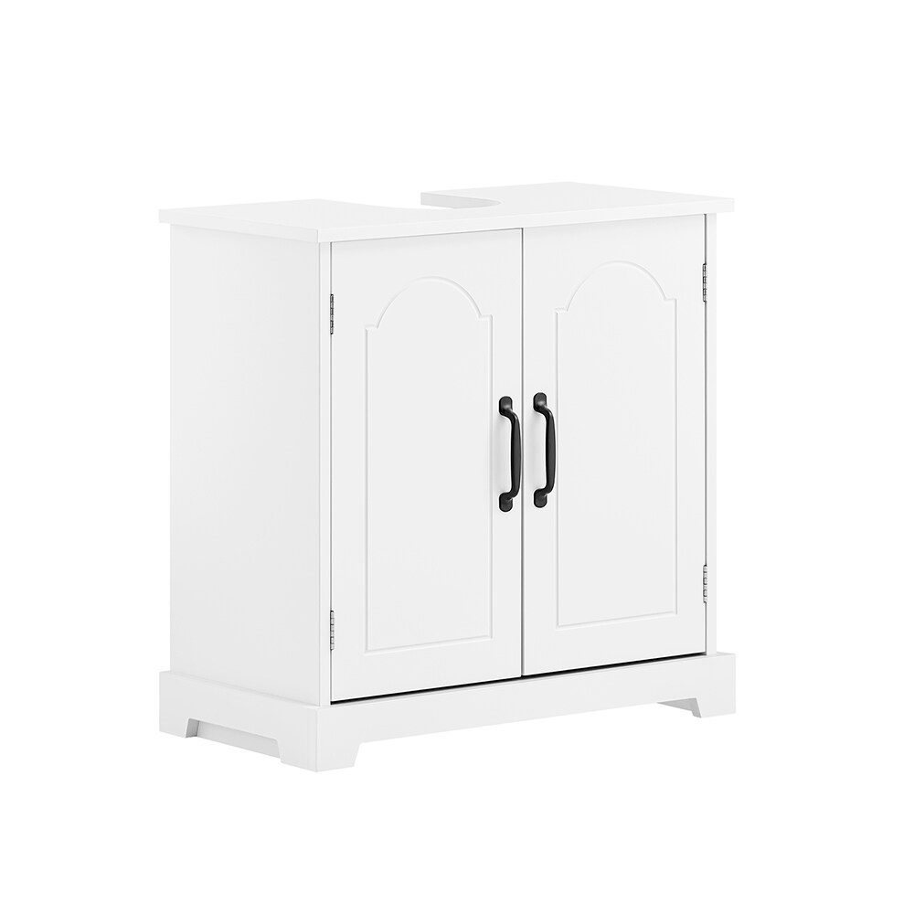 SoBuy Waschbeckenunterschrank mit 2 T&uuml;ren Wei&szlig; 60x30x60cm Modern - Bild 1