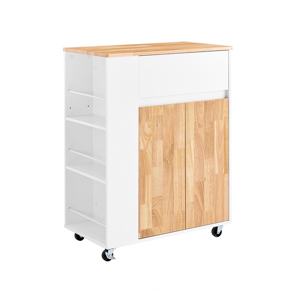 SoBuy Küchenwagen mit 1 Schublade Holzfarbe 70x40x90cm Funktional