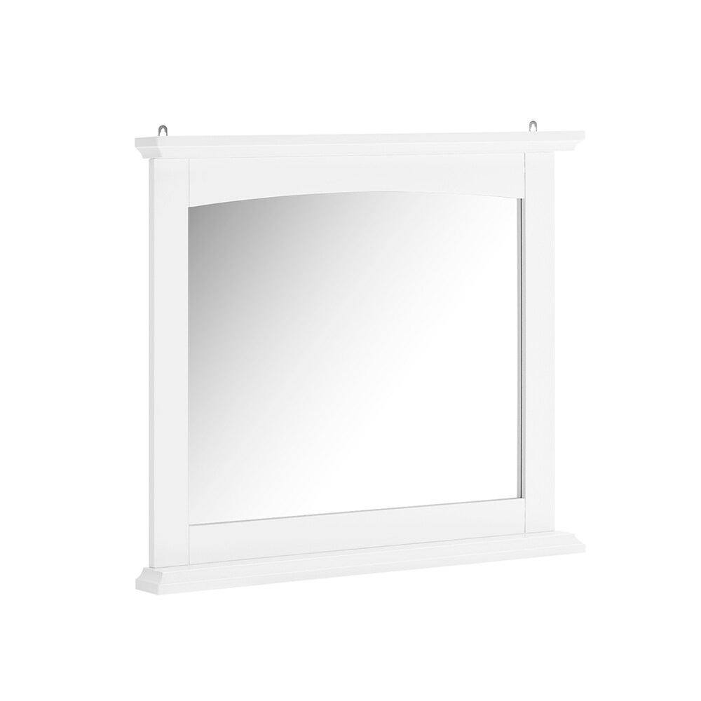SoBuy Wandspiegel mit 1 Ablage Weiß 60x6x53,5cm Modern | 04251388642696
