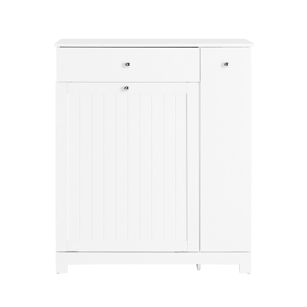 SoBuy Wäscheschrank mit 1 Schublade Weiß 78x38x90,3cm Modern