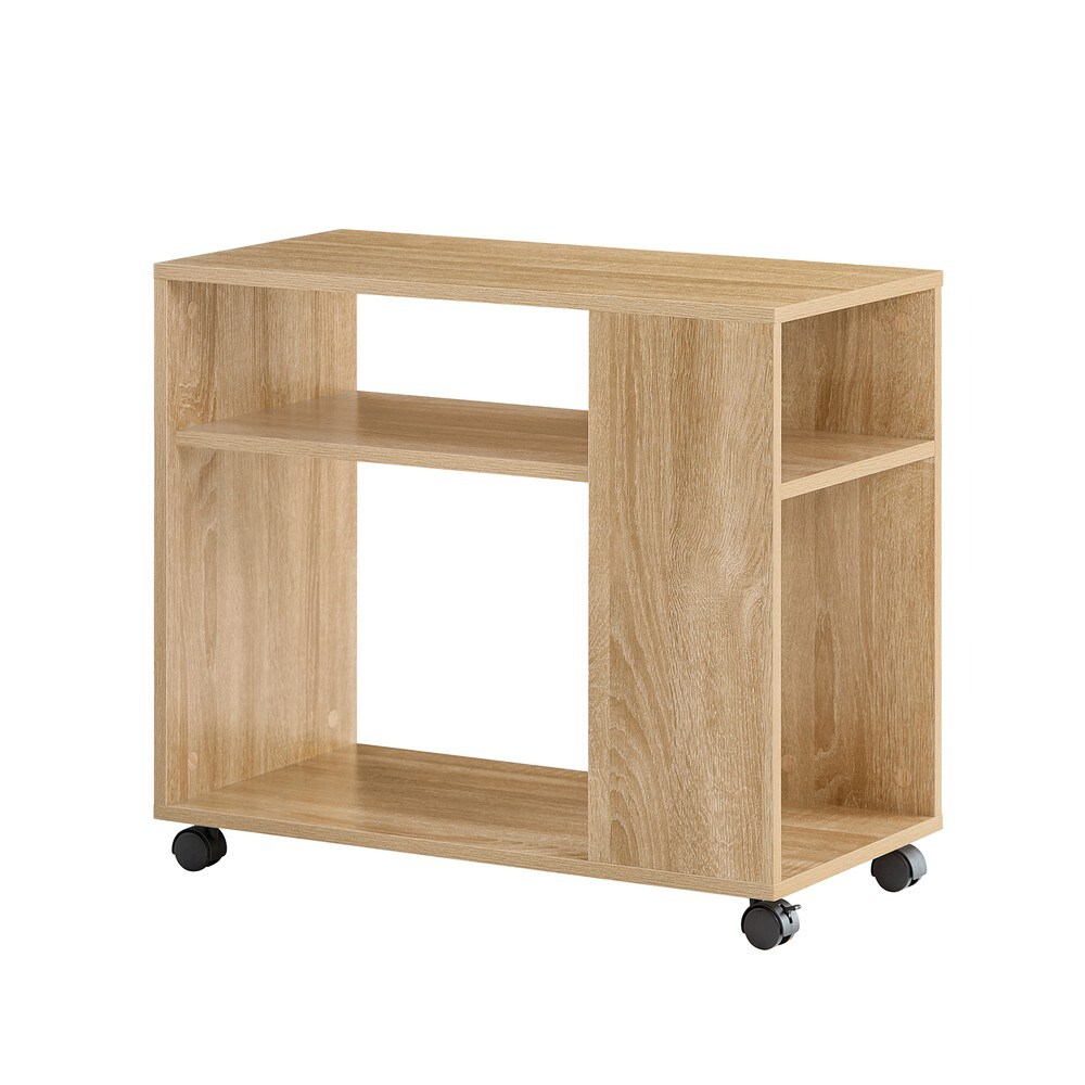 SoBuy Couchtisch mit 2 F&auml;chern Holzfarbe 70x35x61,5cm Modern - Bild 1