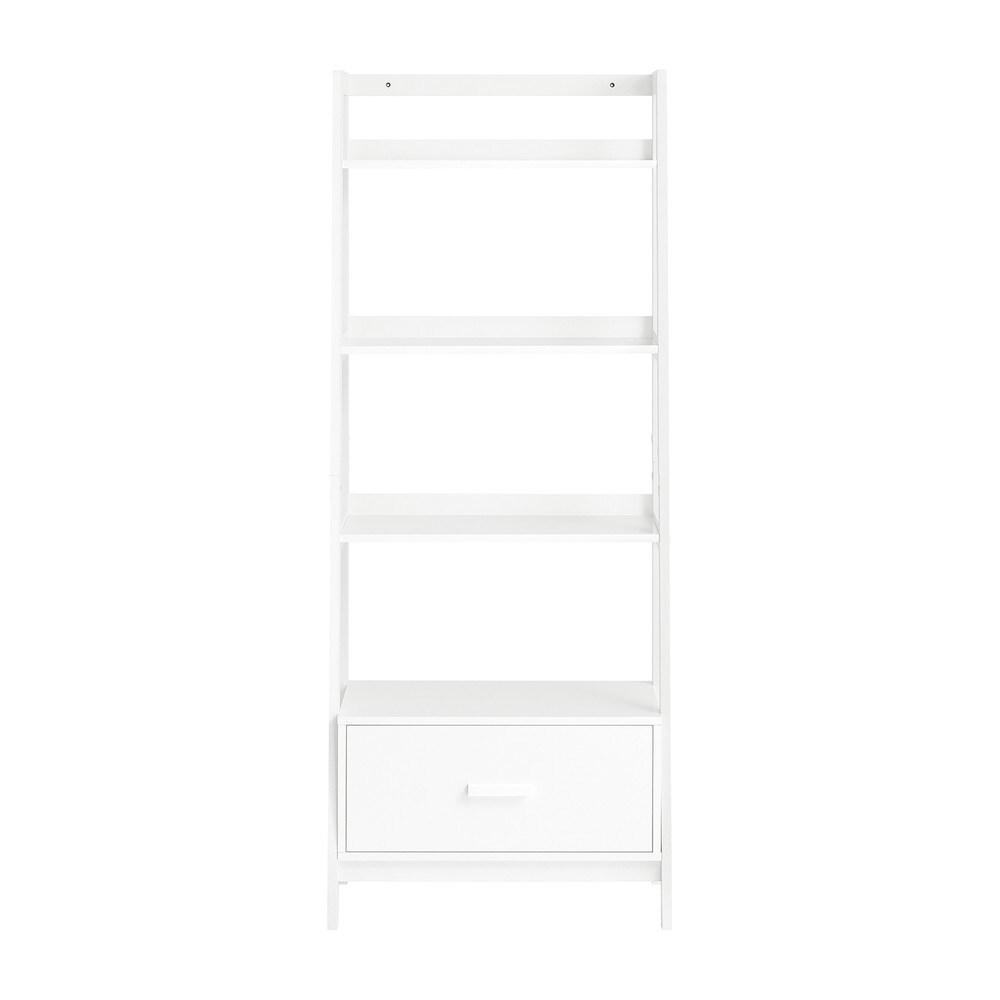 SoBuy B&uuml;cherregal mit 1 Schublade Wei&szlig; 64x40x159cm Modern - Bild 1