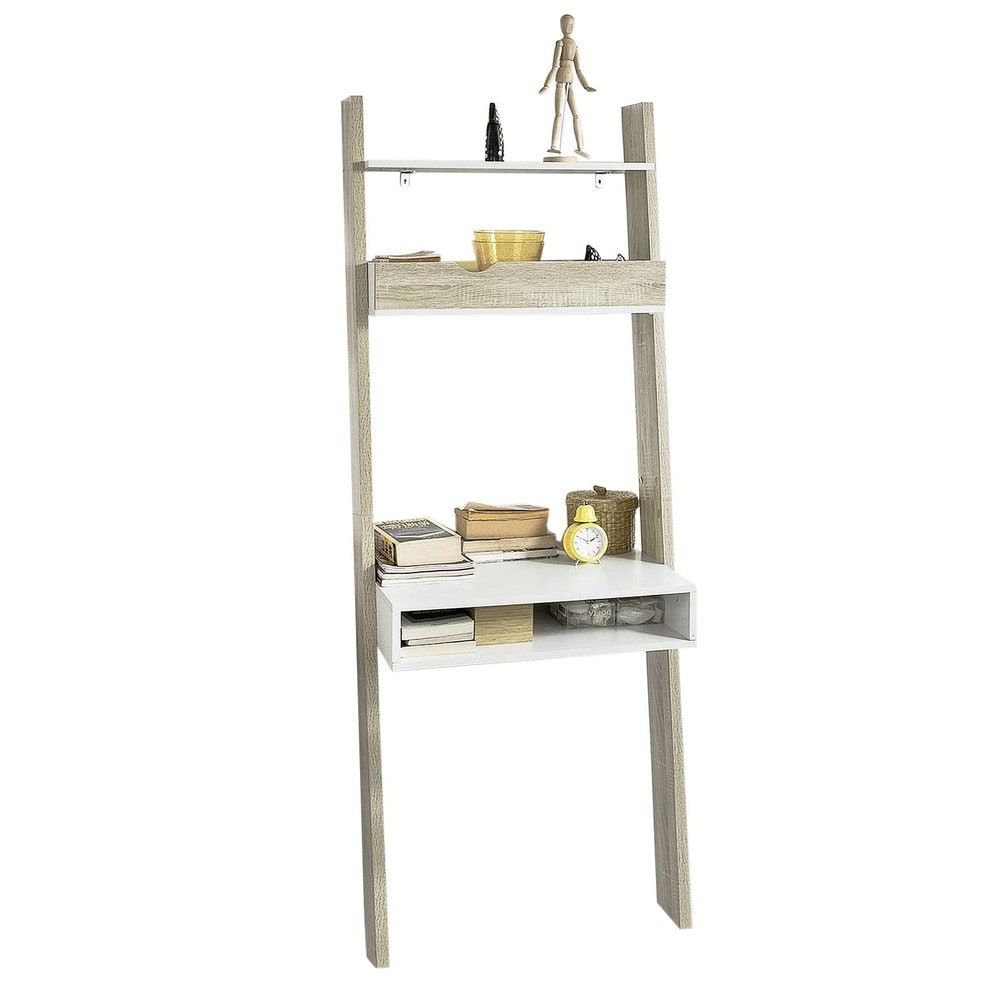 SoBuy B&uuml;cherregal mit 3 Regalb&ouml;den Holzfarbe 65x45x176,4cm Modern - Bild 1