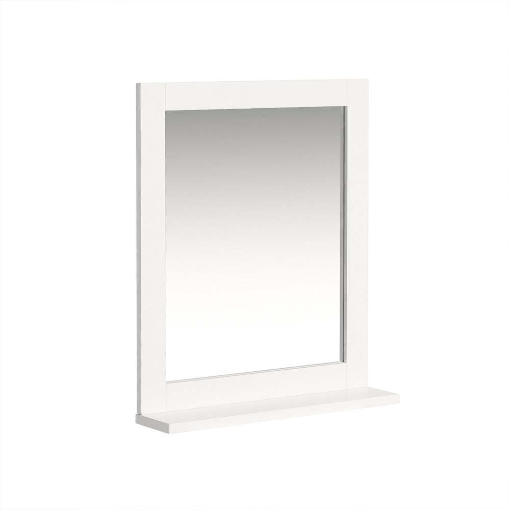 SoBuy Wandspiegel mit 1 Ablage Weiß 40x10x49,2cm Klassisch