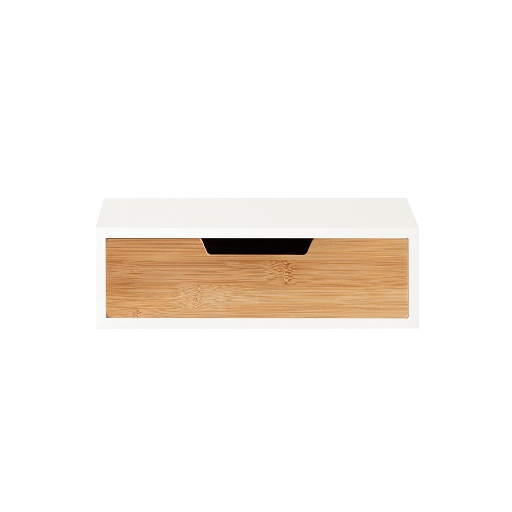 SoBuy Kapselhalter mit einer Schublade Holzfarbe 30x31x9,5cm Modern