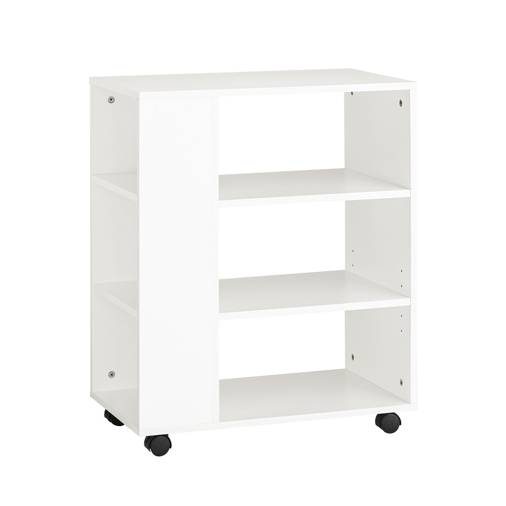 SoBuy Schubladenschrank f&uuml;rs B&uuml;ro mit 4 F&auml;chern Wei&szlig; 60x35x75cm Modern - Bild 1