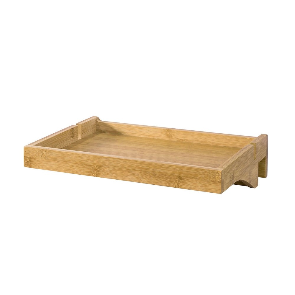 SoBuy Bettablage mit 1 Ablagefach Holzfarbe 36x25x8,5cm Funktional - Bild 1