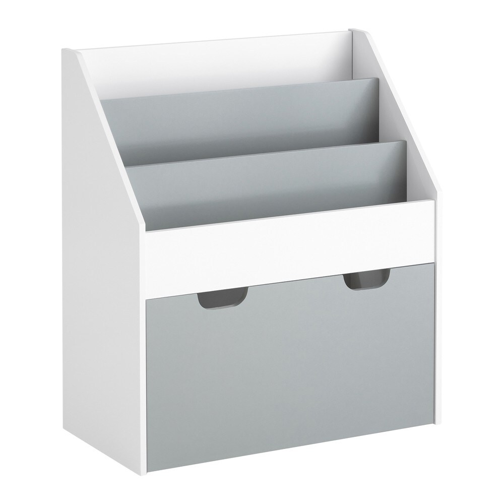 SoBuy Kinderregal mit 1 Ablage Hellgrau Funktional