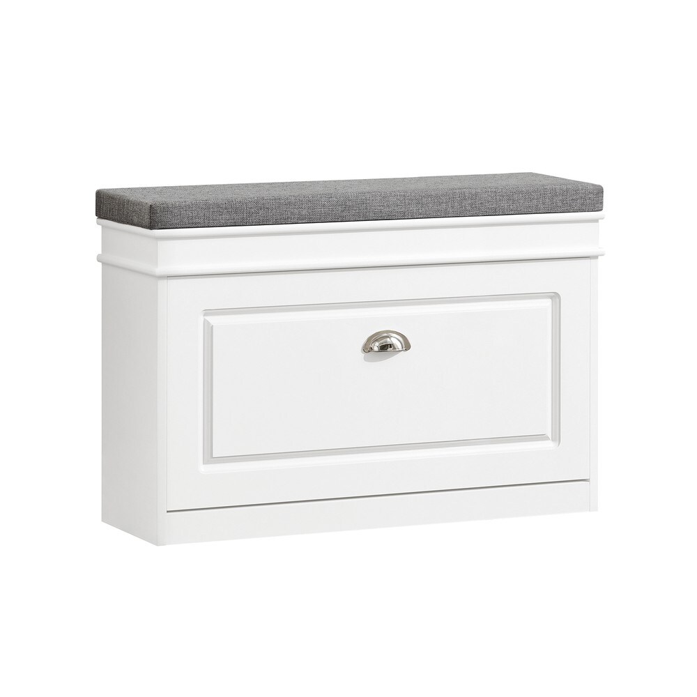 SoBuy Schuhbank mit 1 Tür Weiß 75x24x51cm Funktional | 04251388613443