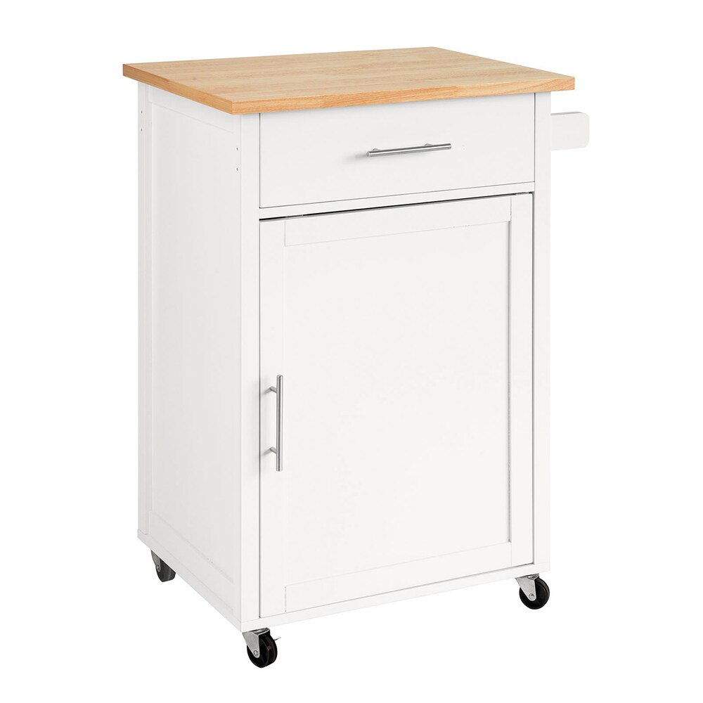 SoBuy Küchenwagen mit 1 Schublade Holzfarbe 65×45,7x90cm Funktional | 04251388613894