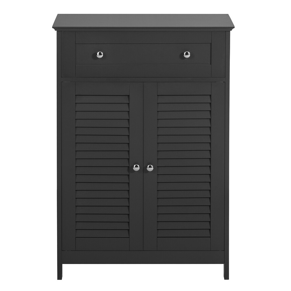 SoBuy Badunterschrank mit 1 Schublade Dunkelgrau 60x35x87cm Klassisch | 04251388618202