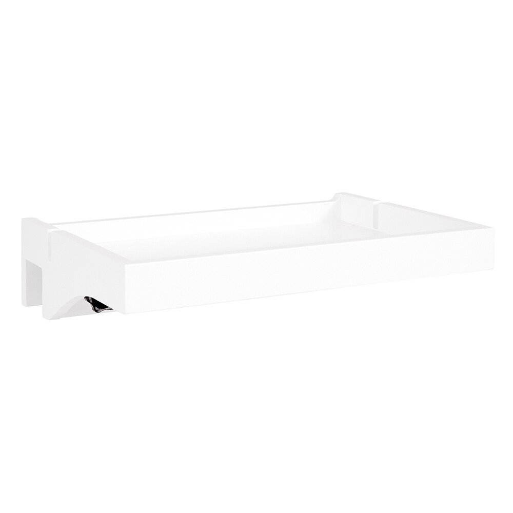 SoBuy Bettablage mit 1 Ablage Weiß 36x25x8,5cm Modern