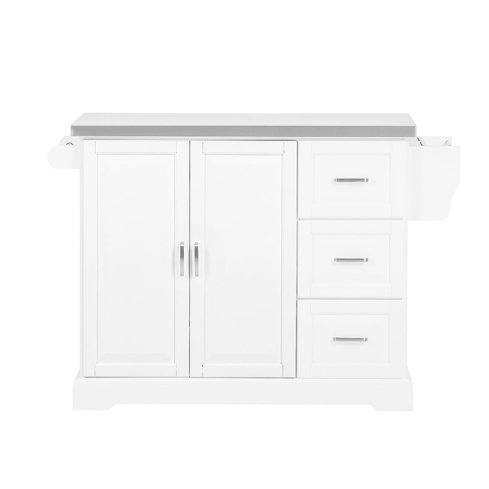 SoBuy K&uuml;cheninsel mit 3 Schubladen Wei&szlig; 128x71x91cm Funktional - Bild 1