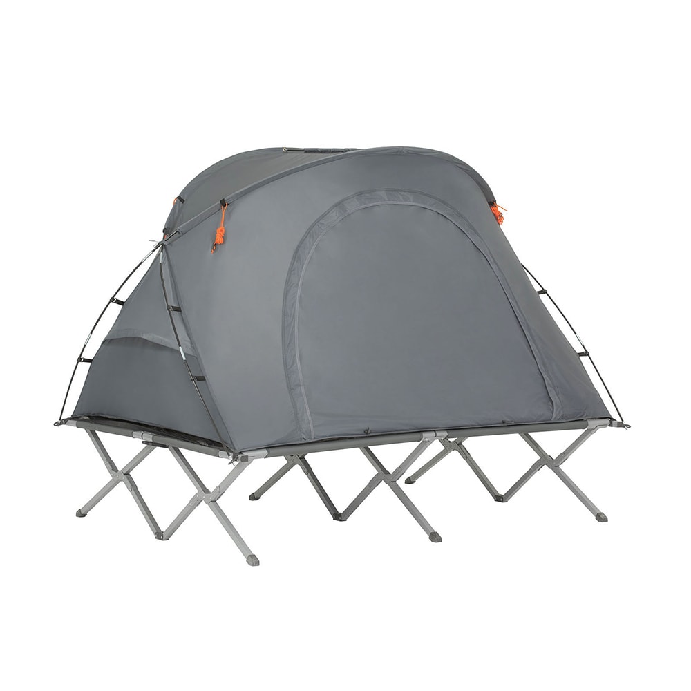 SoBuy Campingzelt f&uuml;r 2 Personen Hellgrau 193x86,5x154,5cm Funktional - Bild 1