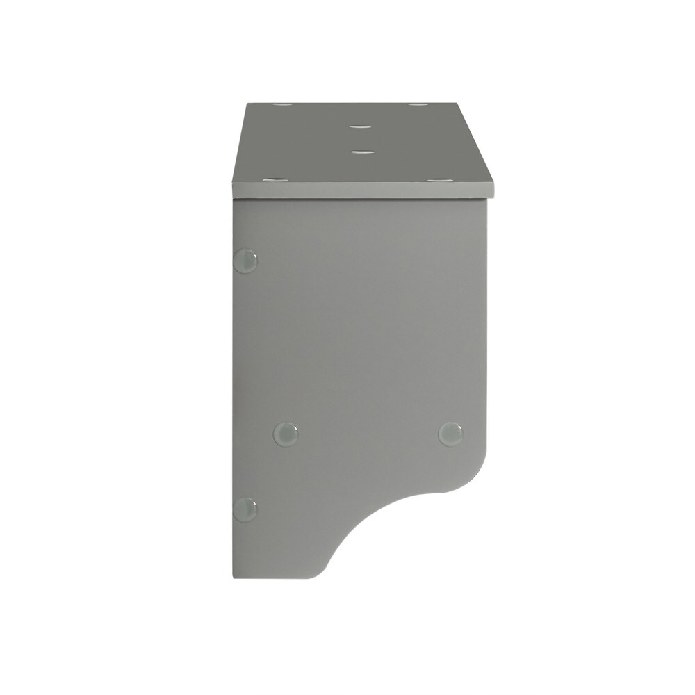 SoBuy Wandgarderobe mit 3 Shelves Grau 100x20x31cm Modern | 04251388620380