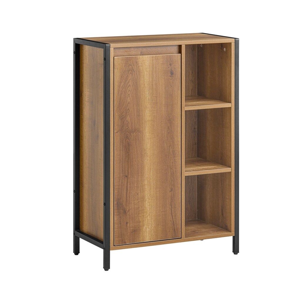SoBuy W&auml;scheschrank mit 1 T&uuml;r Dunkelbraun 60x30x90cm Funktional - Bild 1