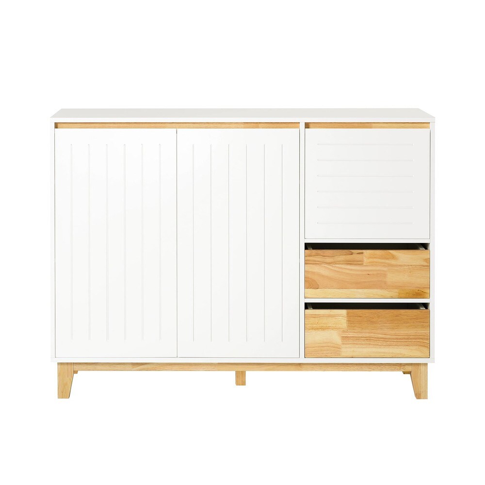 SoBuy Sideboard Holzfarbe 120x40x90cm Modern | 04251388619940