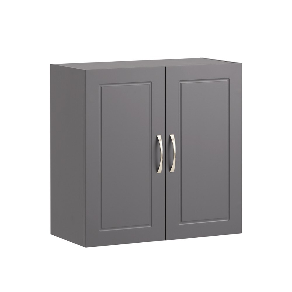 SoBuy Hängeschrank mit 2 Türen Dunkelgrau 60x30x60cm Modern | 04251388621097
